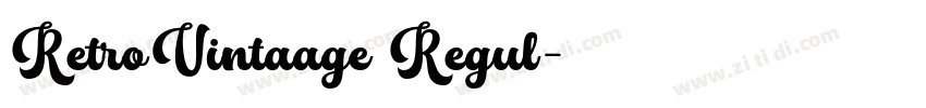 RetroVintaage Regul字体转换